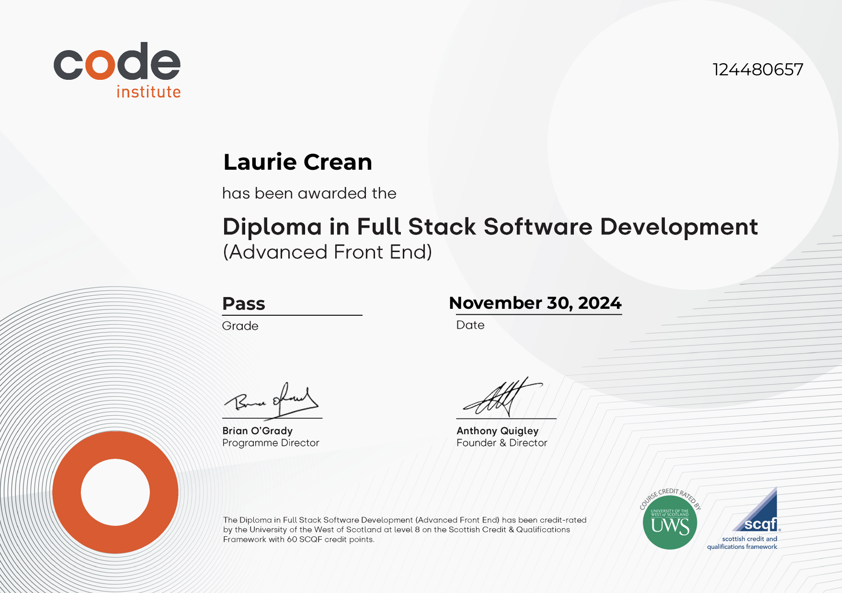 Diploma in Full Stack Software Development